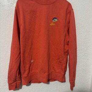Nike Men's Orange Long Sleeve Tee